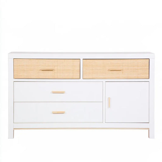 Poltrona dalla forma compatta, beige e rosa, per la casa