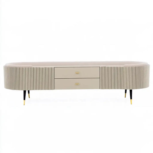 Mobile contenitore dal design essenziale, beige, per la casa